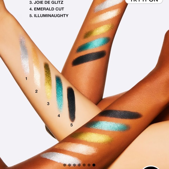 New MAC cosmetics dazzle shadow extreme pro palette refill pan Joie de Glitz - Picture 7 of 8